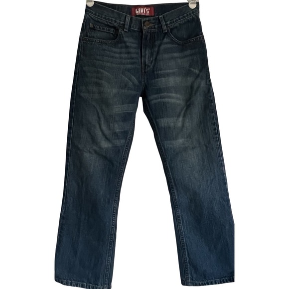 Vintage Levi's Boy's 527 Denim Jeans 16 Reg 28X28 Bootcut Western Distressed - Picture 1 of 11